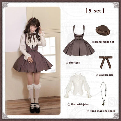 With PUJI - Ouji Lolita Shirt Bust-supporting JSK Dress