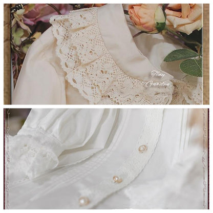 Tiny Garden - Antique Doll - Kawaii Cotton Lolita Blouse
