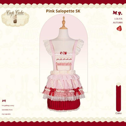 Mademoiselle Pearl - Cup Cake - Sweet Lolita OP Dress Kawaii Lolita JSK SK