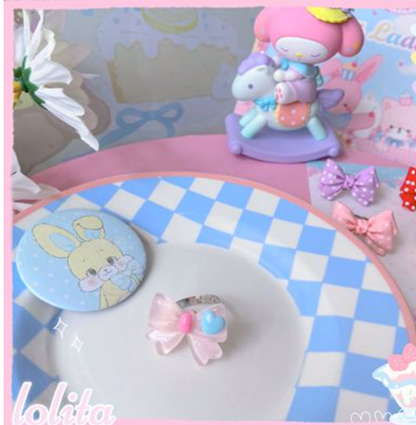 Bear Doll - Kawaii and Sweet Lolita Bowknot Ring