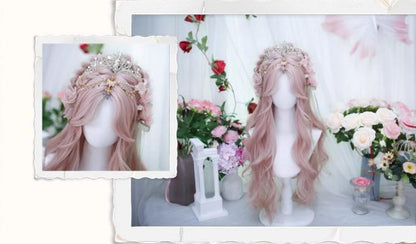 Dalao Home - Di - Daily Lolita Wig Long Curly Hair Figure-eight Bangs