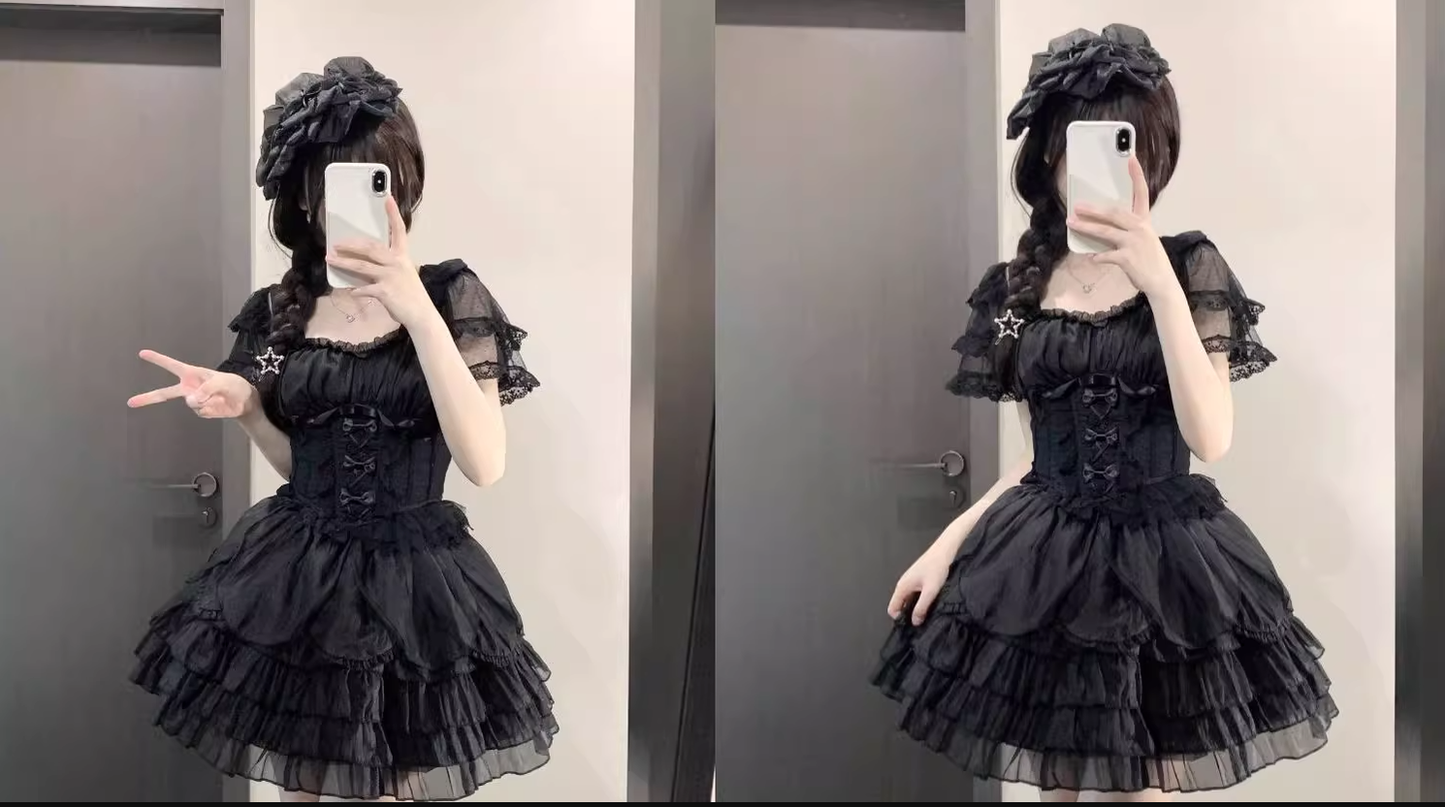 Original Design - Heart Flutter Love - Sweet Lolita Accessoriy Set and Inner Wear Multicolors