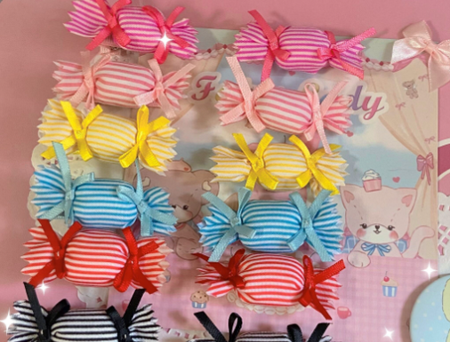 Bear Doll - Augustina - Sweet Lolita Candy Hair Clip and Brooch