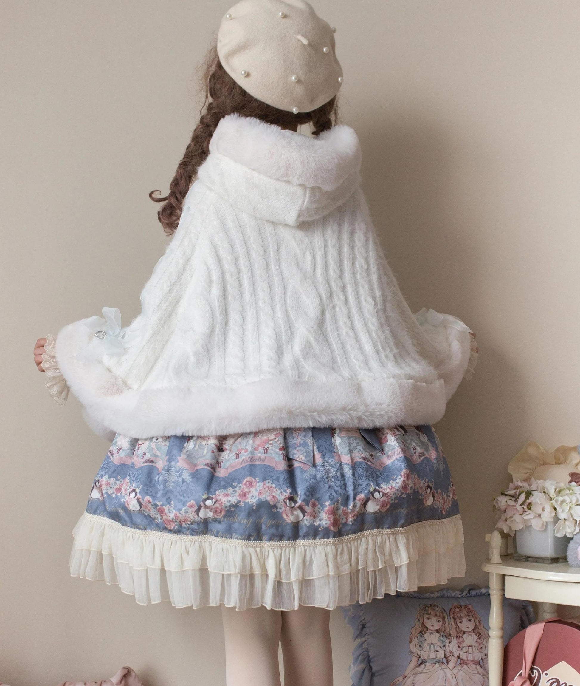 MIST - Sweet Bliss - Sweet Lolita Cape Winter Lolita Sweater Coat