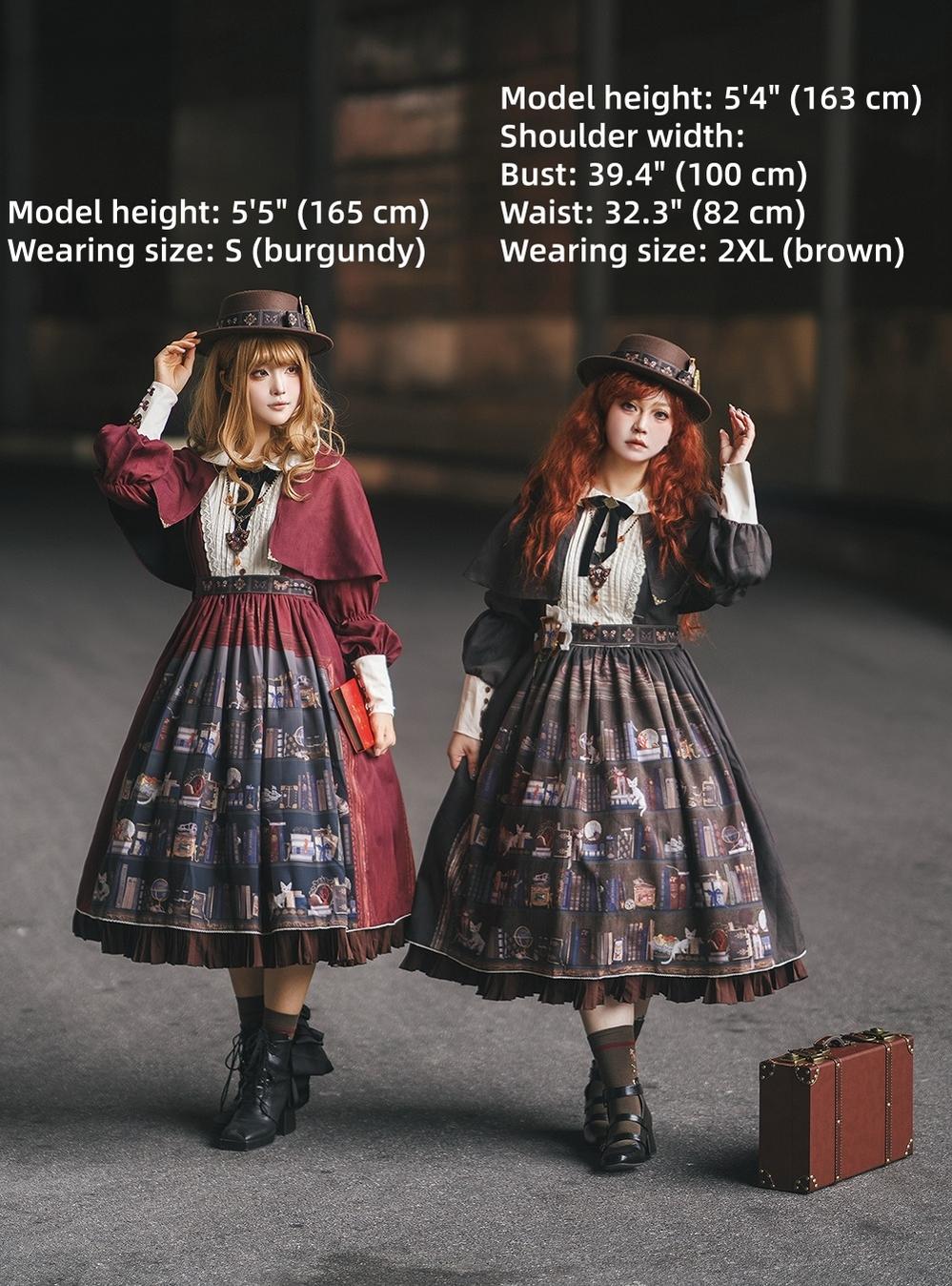 Miss Point - German Bookshelf - Classic Lolita OP Dress & Detachble Cape