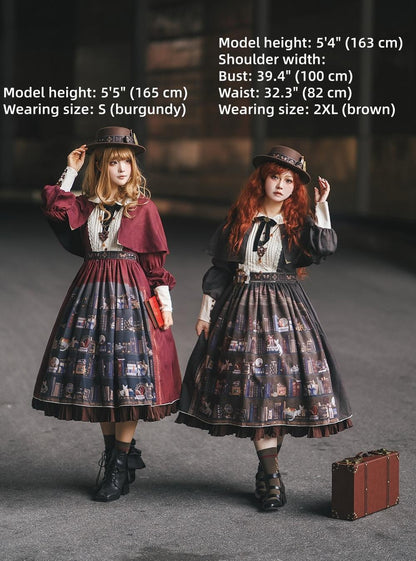 Miss Point - German Bookshelf - Classic Lolita OP Dress & Detachble Cape