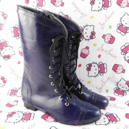 Antaina - Elegant Lolita Heel Boots Heel Shoes Multicolor