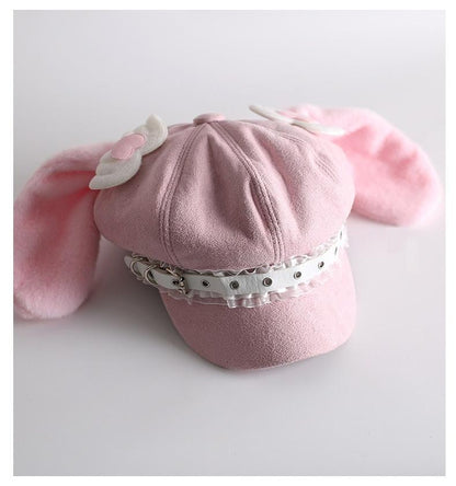 Xiaogui - Kawaii Lolita Hat Daily Baseball Cap with Detachable Ears