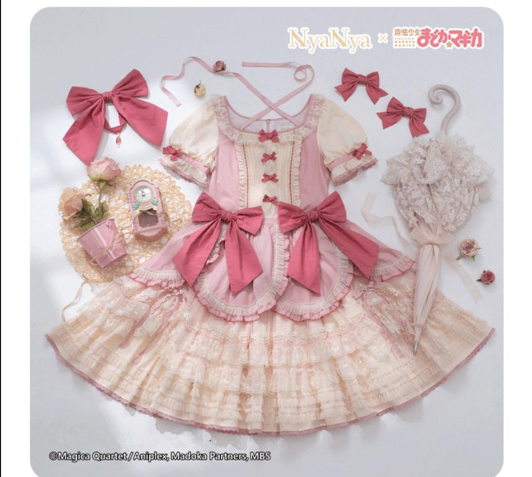 NyaNya - IP Collab Dreamy Memories Themed Lolita OP Dress