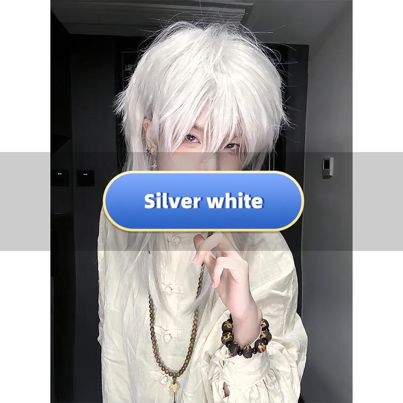PippiPalace - Shikigami - Silver Gray Ancient Crown Wig