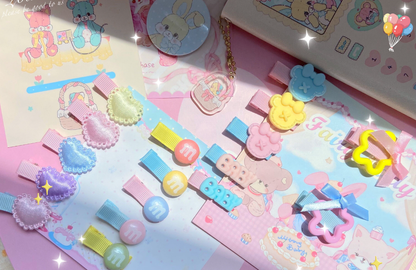 Bear Doll - Original Homemade Bared Sweet Lolita Hair Clips