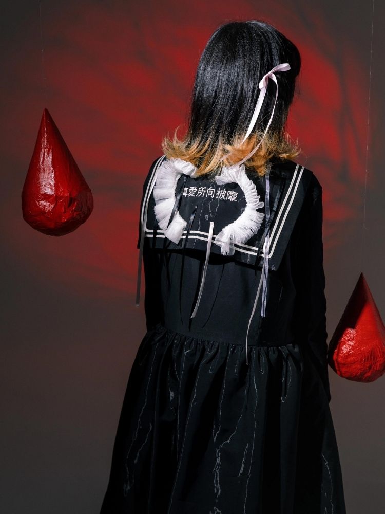 Sailor suit style dress【s0000003605】