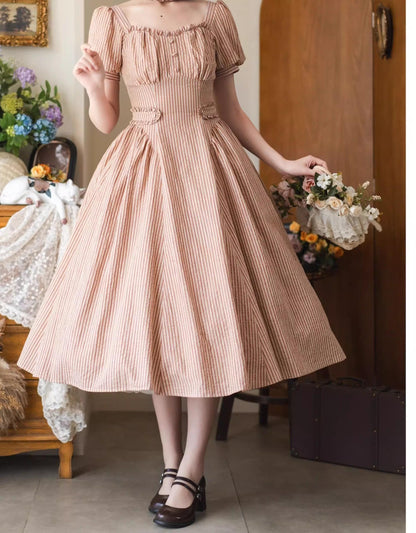 Forest Wardrobe - Chantilly Forest - Classic Lolita OP Dress With Square Neck & Underskirt