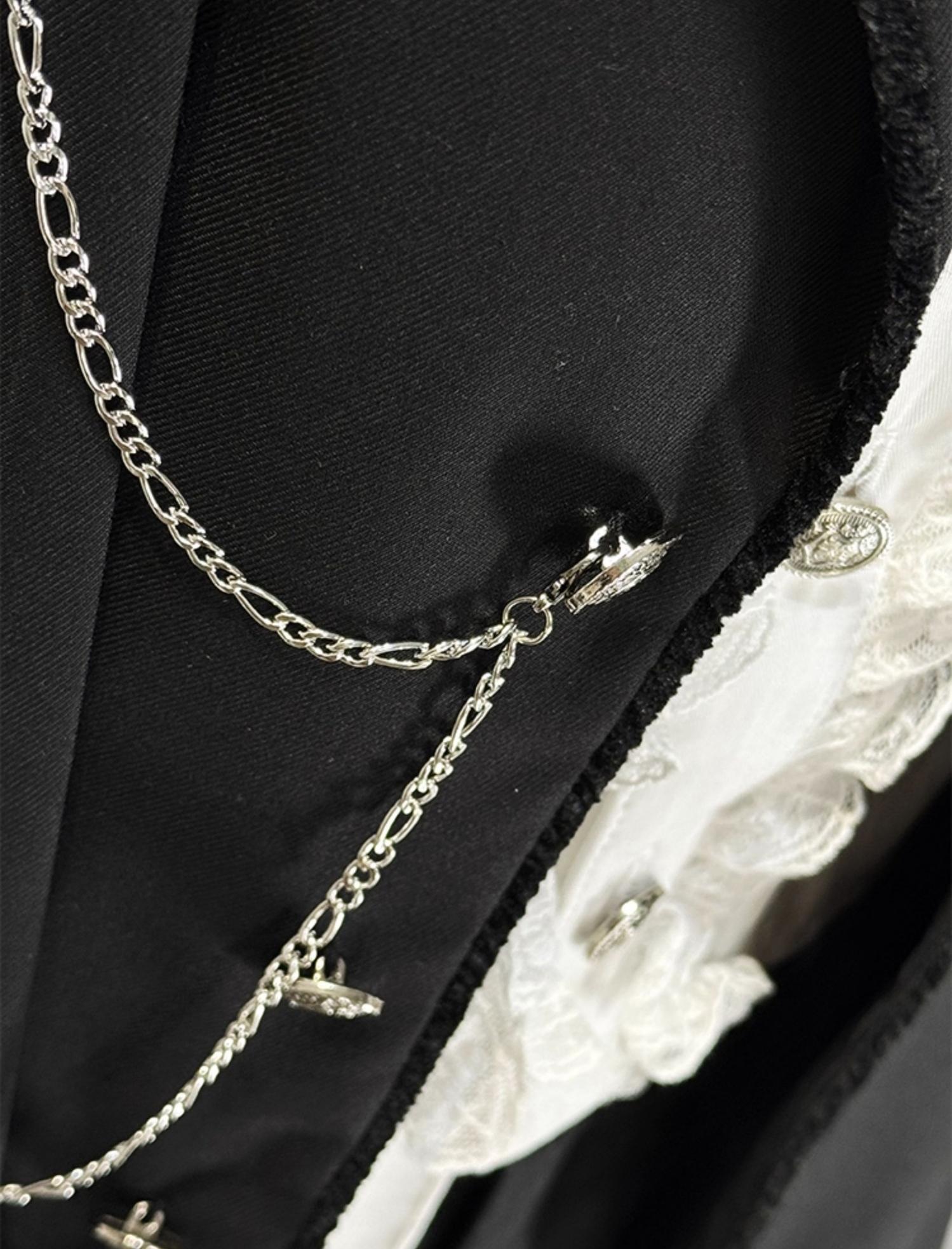 CastleToo - Black Tea Concerto - Ouji Lolita Outfit, Long Vest & Jacket