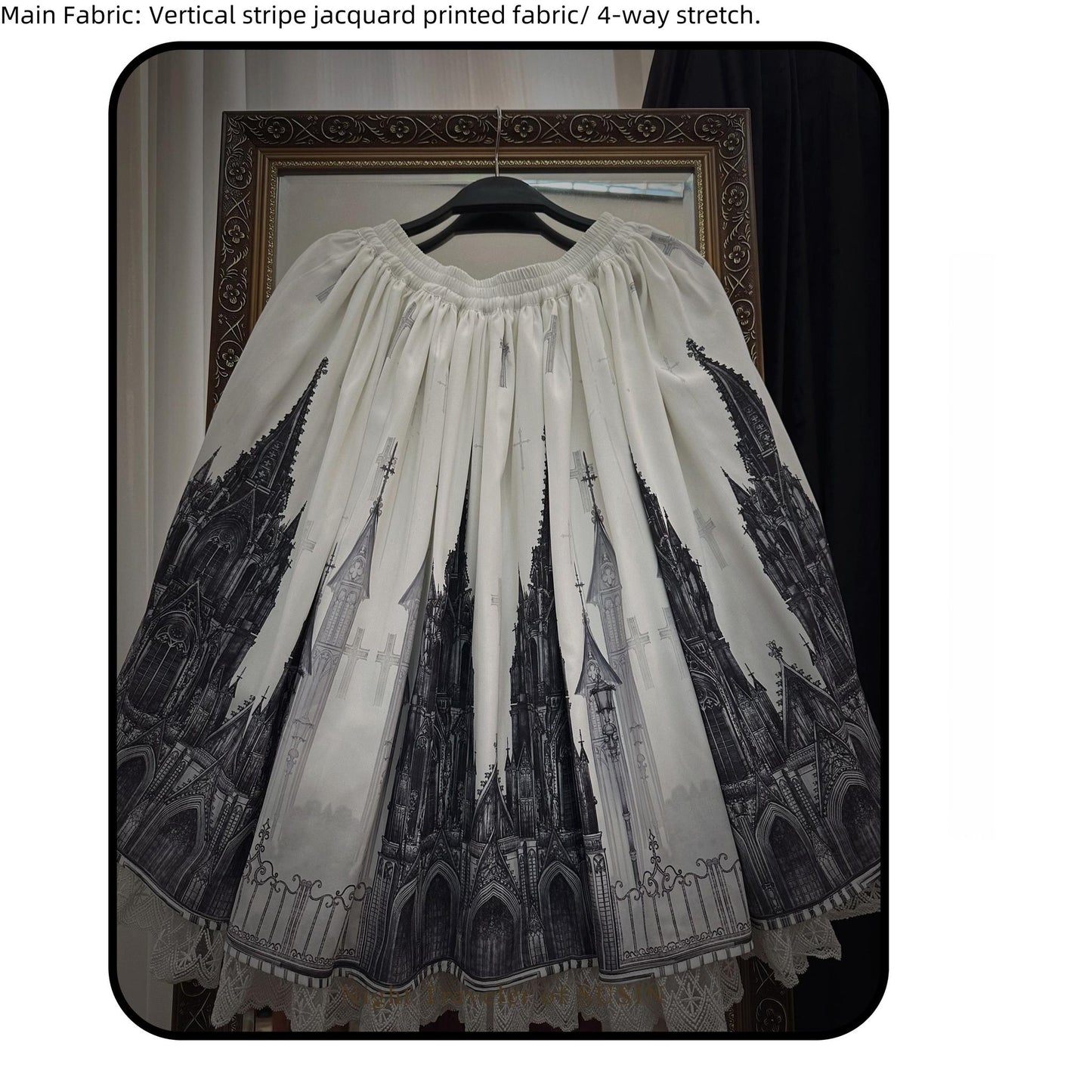 Susin Lolita - Night Traveler - Gothic Lolita Skirt Outfit Long Coat Shirt and Bustier Set