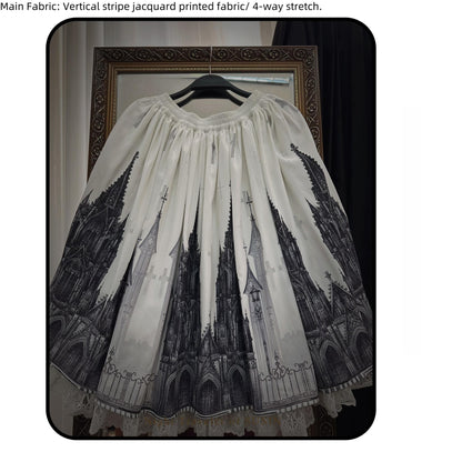 Susin Lolita - Night Traveler - Gothic Lolita Skirt Long Coat Long-Sleeved Shirt and Bustier