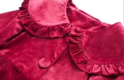 Dark Star Island - Winter Lolita Cape Velvet Antique Lolita Coat