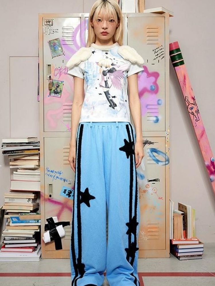 Angel Print Wings T-Shirt【s0000003158】