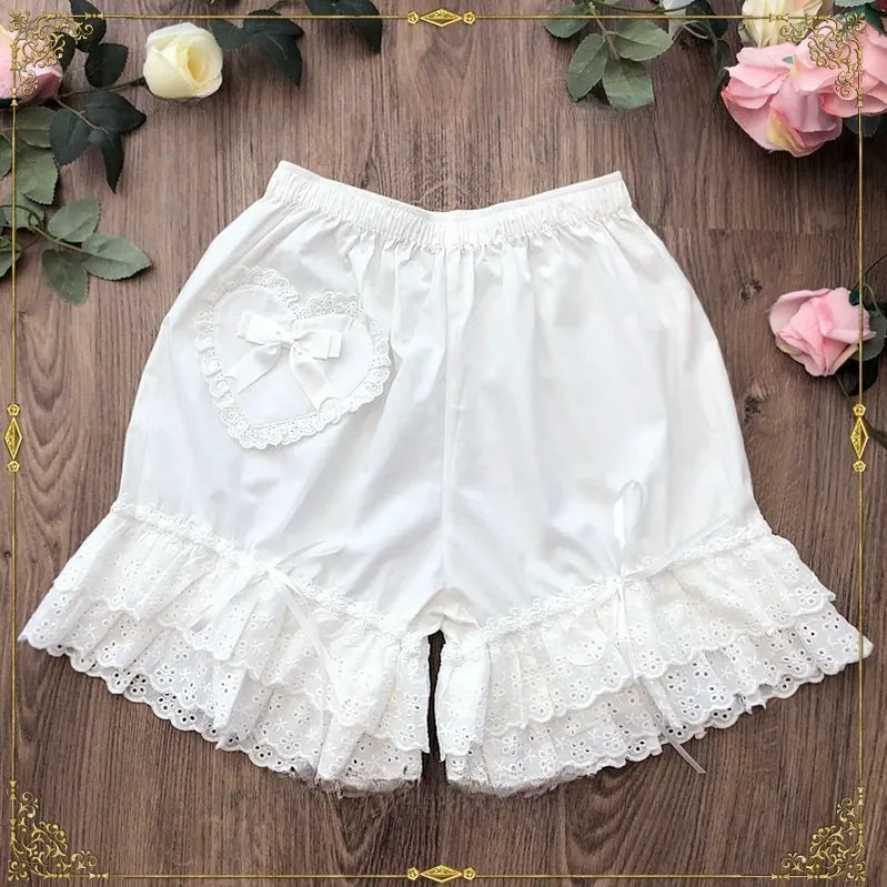 Candy Sweet - Cotton Lolita Bloomers Lace Home Shorts