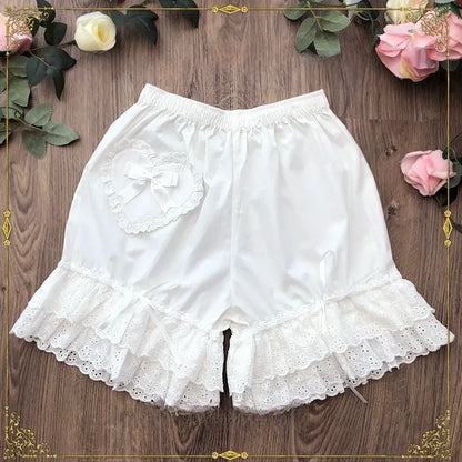 Candy Sweet - Cotton Lolita Bloomers Lace Home Shorts