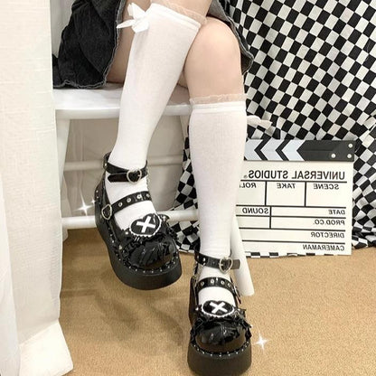 Beauty Bunny - Sweet Academy - Gothic Lolita Shoes Thick Sole Y2K Lolita Shoes