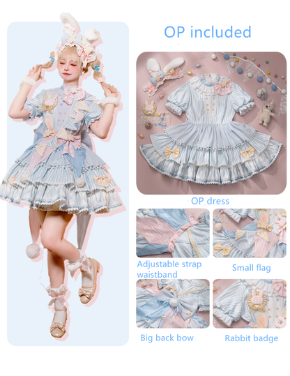 Forest Fluorescent Carps - Ouji Lolita Suit Circus Prince Shorts and OP Dress