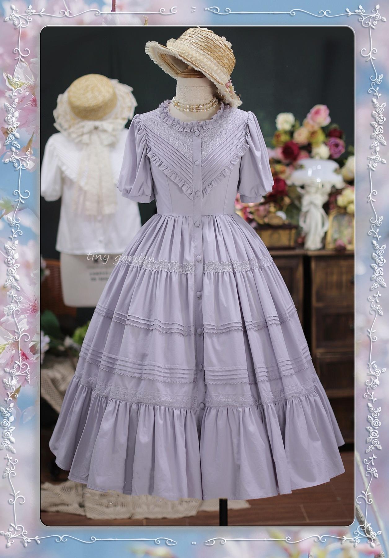 Tiny garden - Elegant Lolita Short Sleeve OP Multicolors