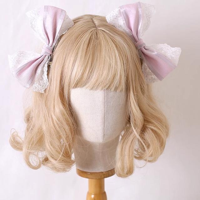 Xiaogui - Sweet Lolita Headdress Pink Handmade Christmas Accessories