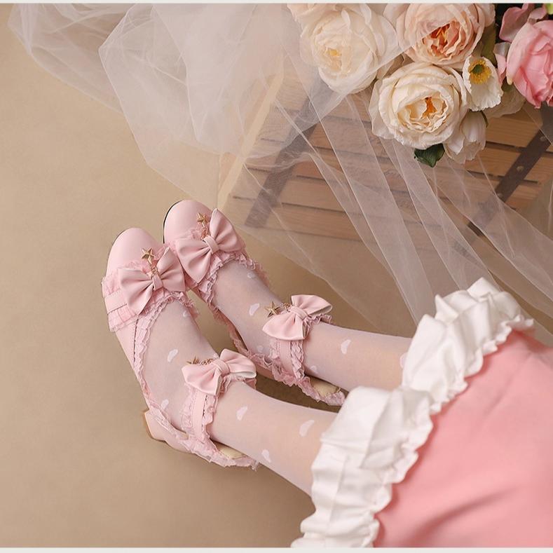 Yana - Shining Star - Sweet Lolita Bow Mary Jane Shoes