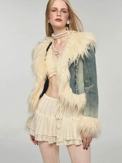 Retro damaged denim jacket【s0000004124】