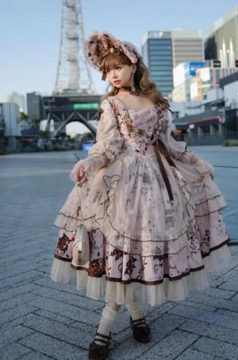 Miaoplus - Romantic Seizure - Sweet Lolita OP Mutton Sleeve Lolita Dress