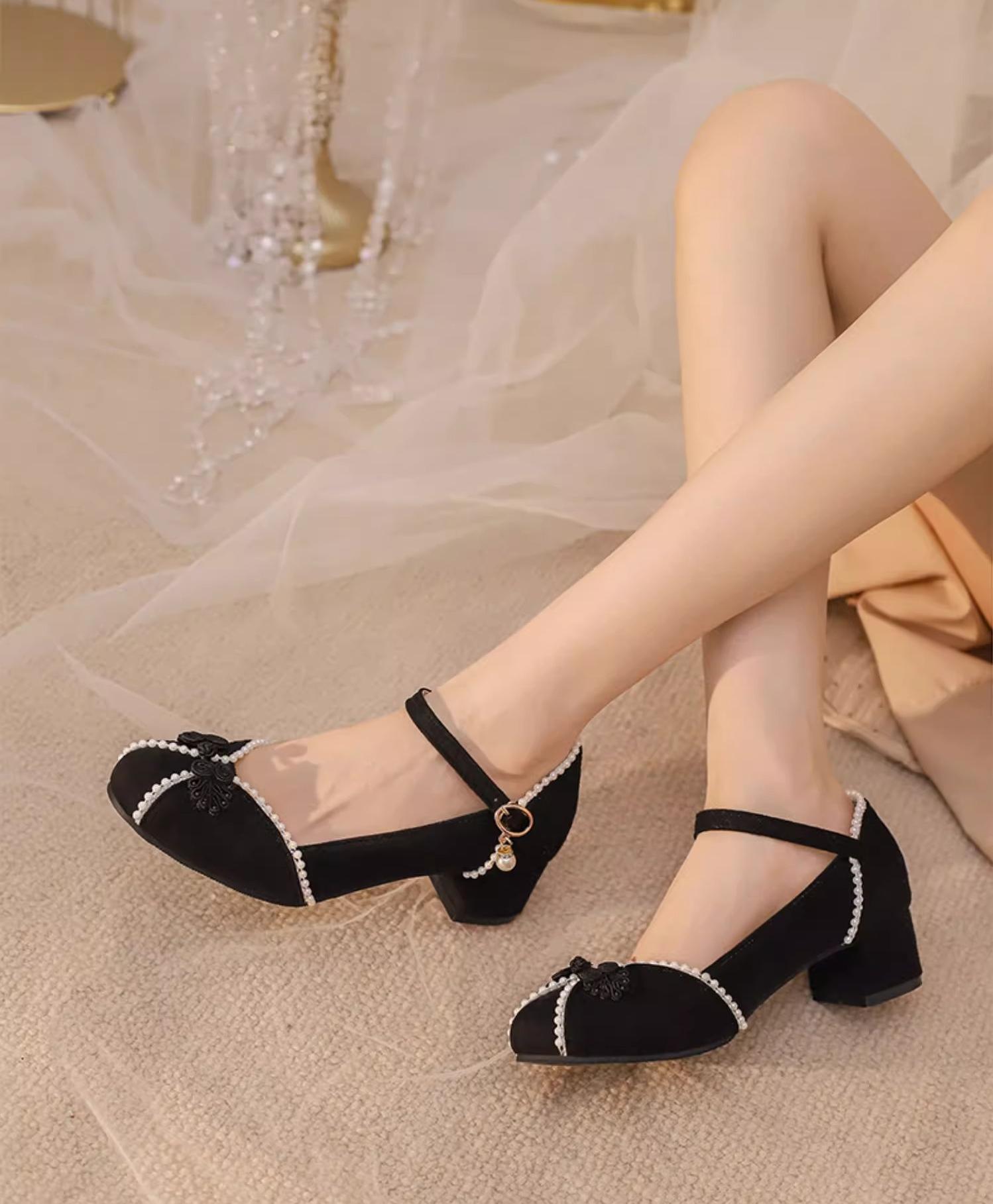 Yana - Huaiyu Yana - Chinese Style Han Lolita Shoes Lolita Chunky Heel Shoes