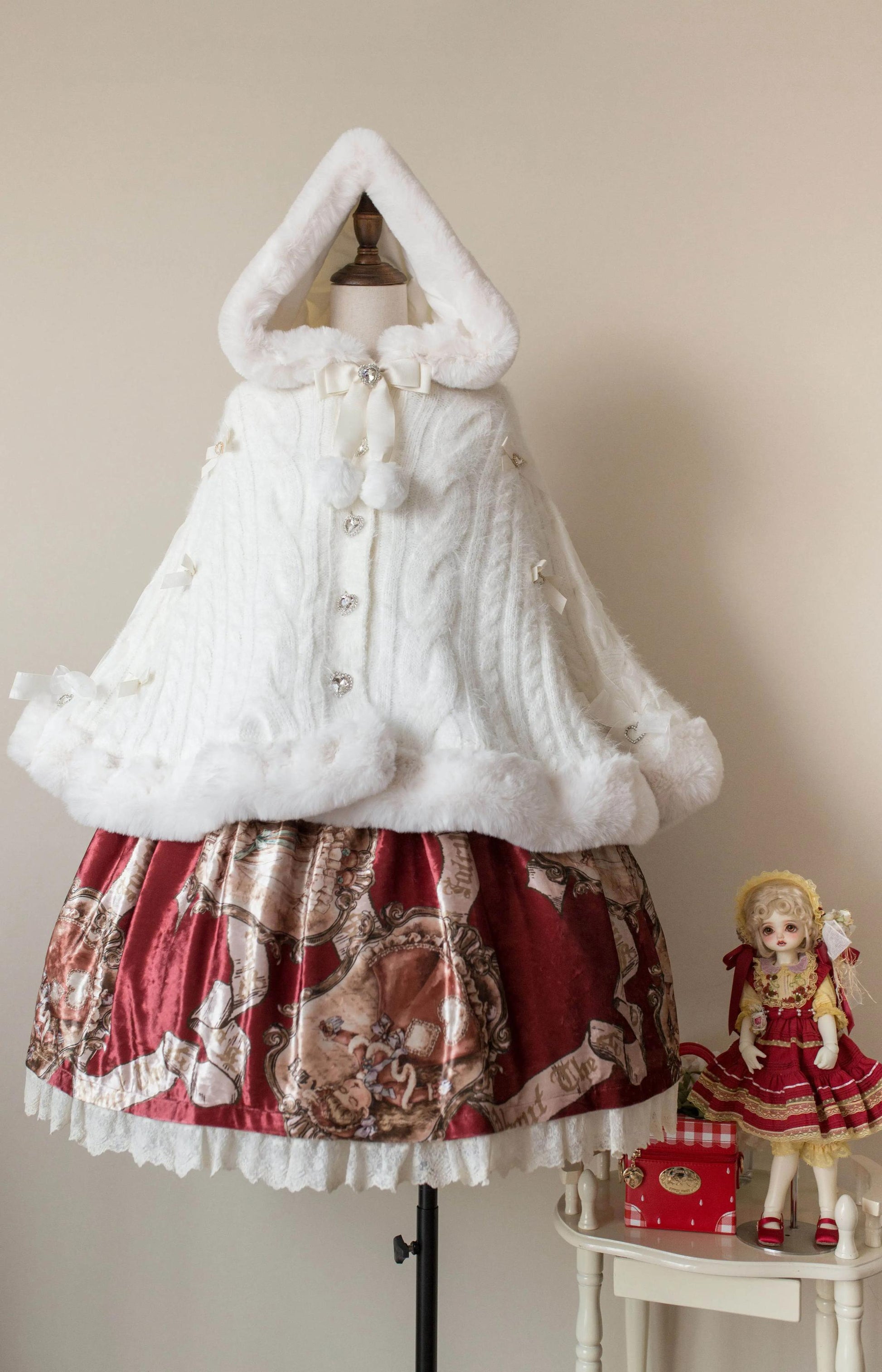 MIST - Sweet Bliss - Sweet Lolita Cape Winter Lolita Sweater Coat