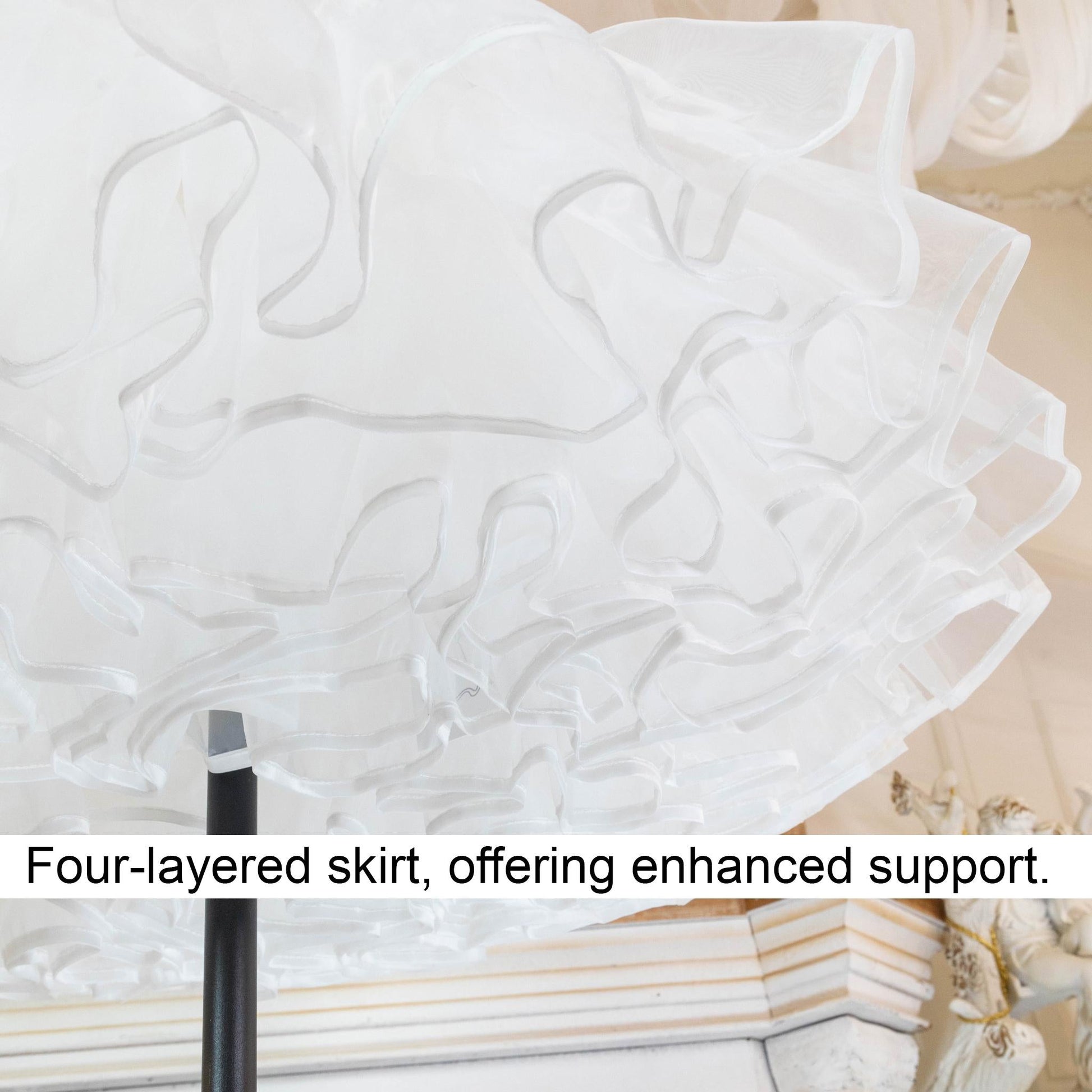 Noloria by 42Lolita -Upgraded 17.7 (45 cm) Organza Lolita Puffy Petticoat"