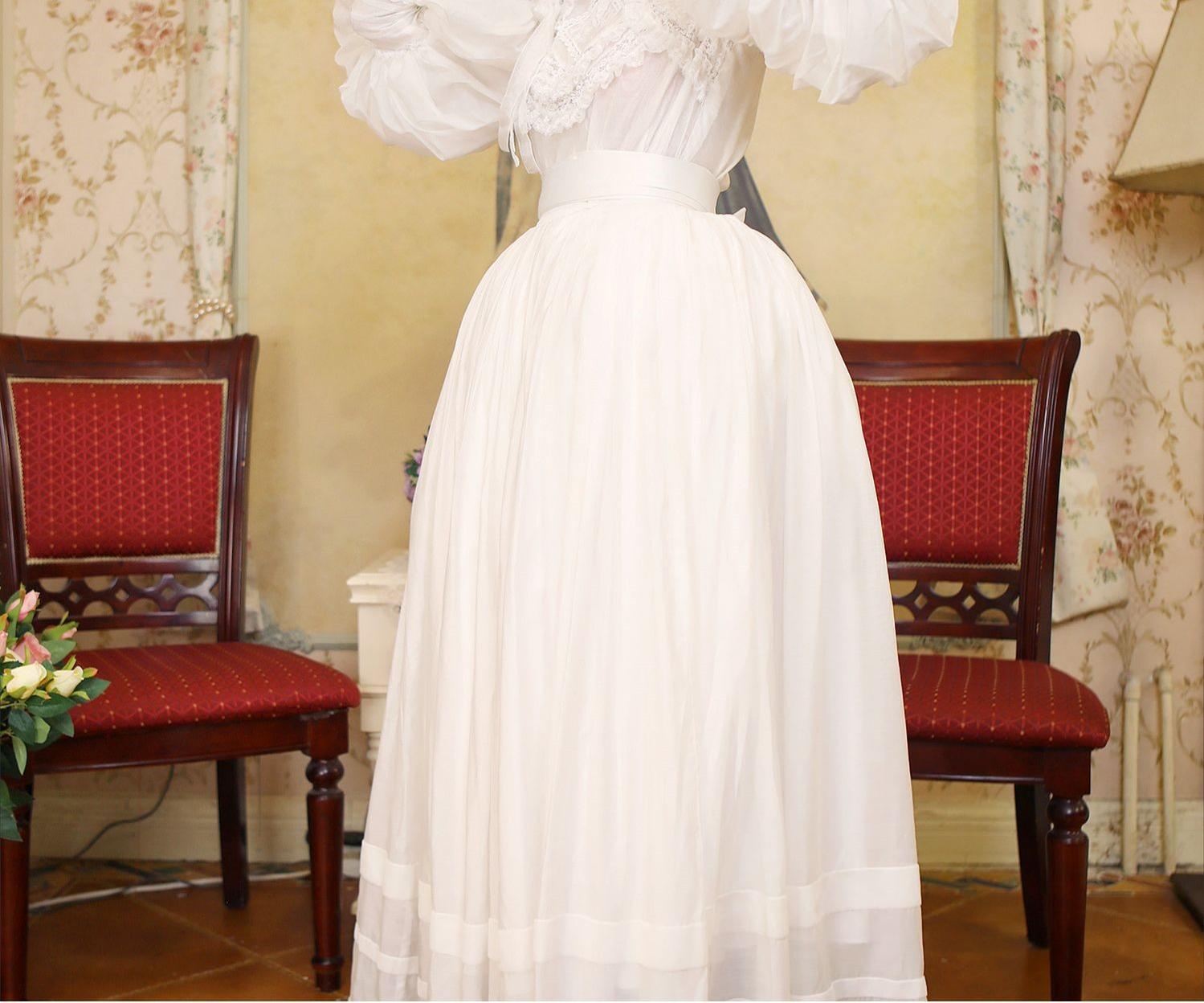 Lace Garden - Cool Summer - Vintage Lolita Victorian Shirt