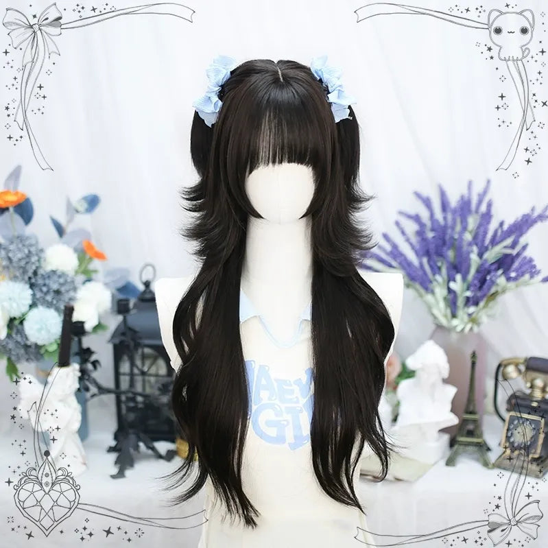 Dalao - Lily - Sweet Lolita Hime Cut Long Curly Wig for JK Girls