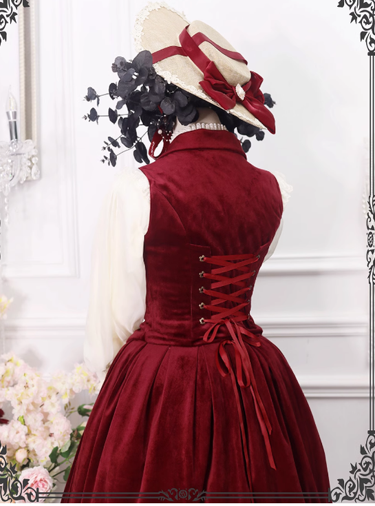 Miss Point - Rose Doll - Elegant Lolita Skirt High Waist Fishbone SK