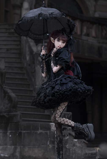 OCELOT - Contract Cross - Gothic Sweet Lolita Short Dress