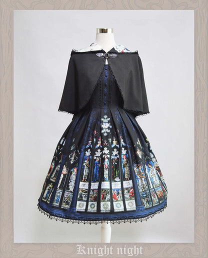 Knight Night - The Saint Priest - Vintage Lolita JSK Dress Halter Neckline
