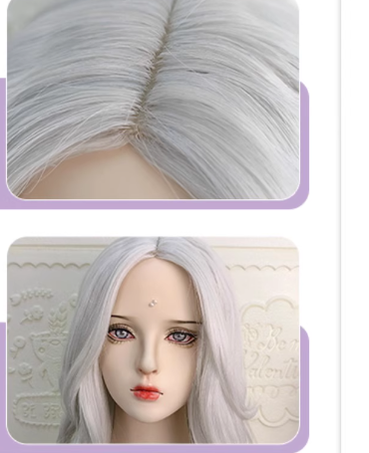 RainbowMe - Elegant Lolita Long Curly Wig Multicolor