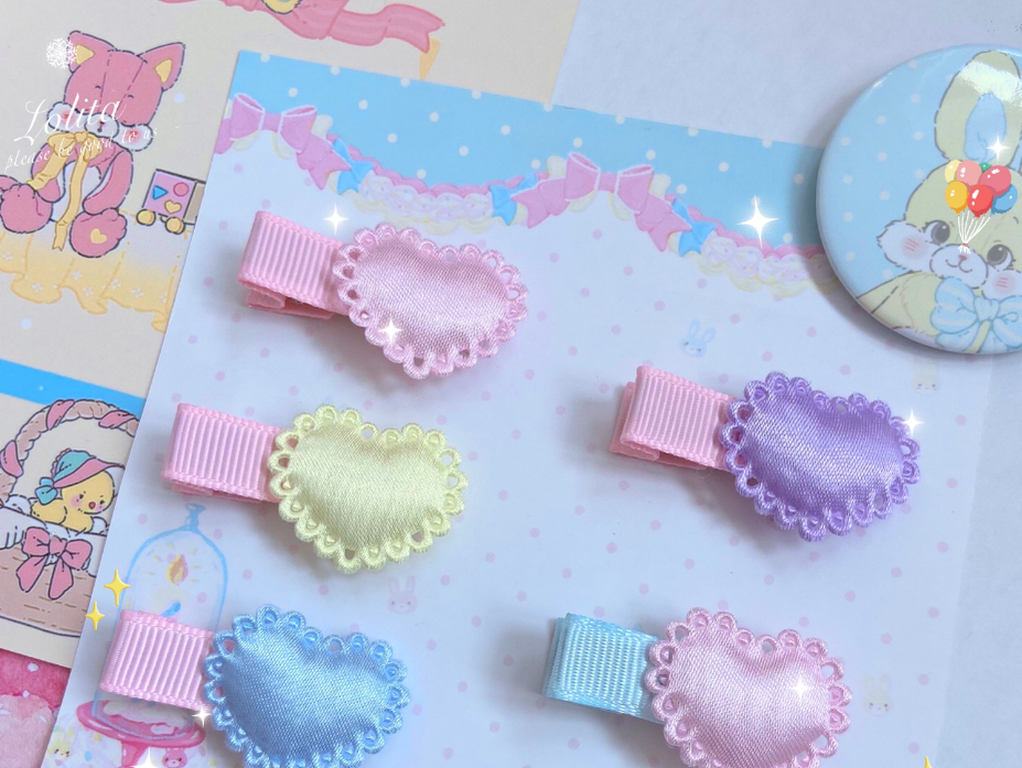Bear Doll - Original Homemade Bared Sweet Lolita Hair Clips