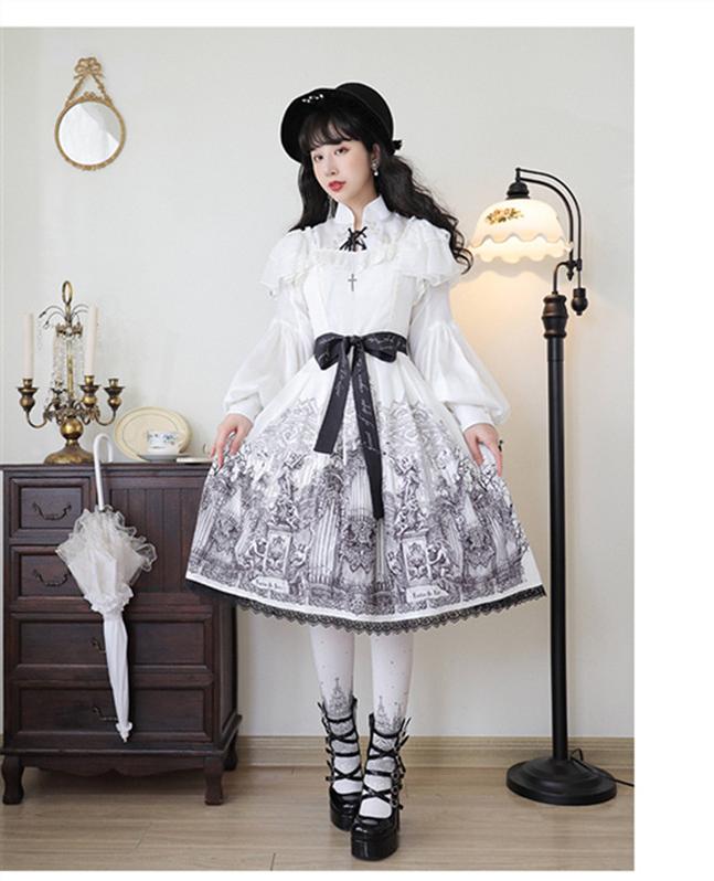 Pure Tea For Dream - Cross Buckle Punk Lolita Shoes