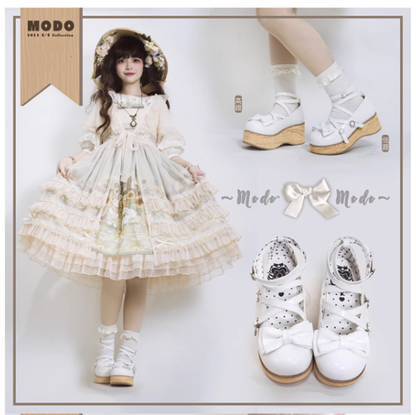 MODO - Sweet Lolita Round-Toe Platform Shoes