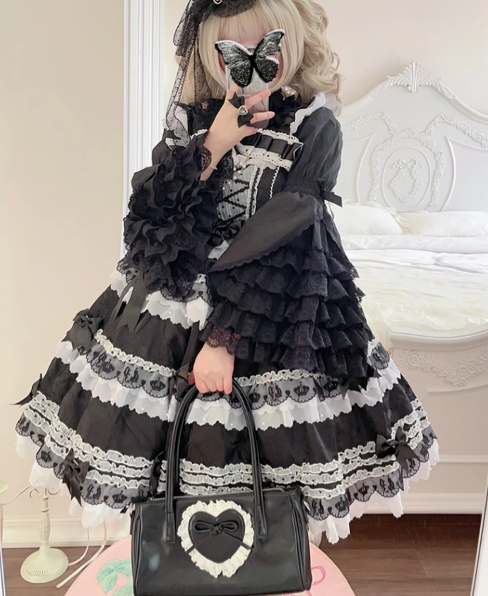 Plum Tree - Liliya's Secrets - Cotton Lolita Shirt Princess Sleeve Gorgeous Lolita Blouse