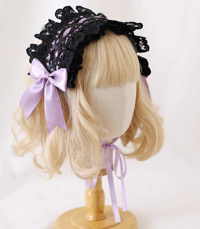 Xiaogui - Gothic Lolita Headband Cat Ear Hairpin