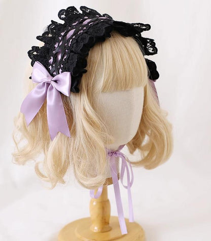 Xiaogui - Gothic Lolita Headband Cat Ear Hairpin