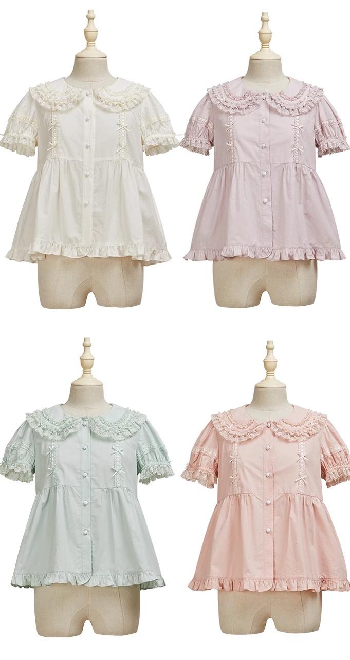 Summer Fairy - Cloud Dream - Sweet Lolita Shirt Peter Pan Collar Innerwear