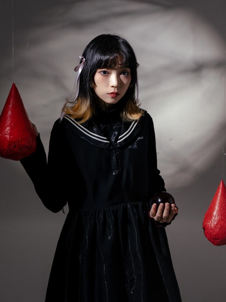 Sailor suit style dress【s0000003605】