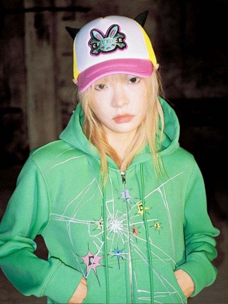 Crackle Print Pointed Short Sweatshirt Jacket【s0000004815】