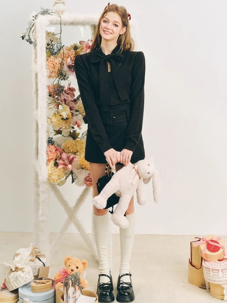 Bowknot Soft Sweater【s0000004608】